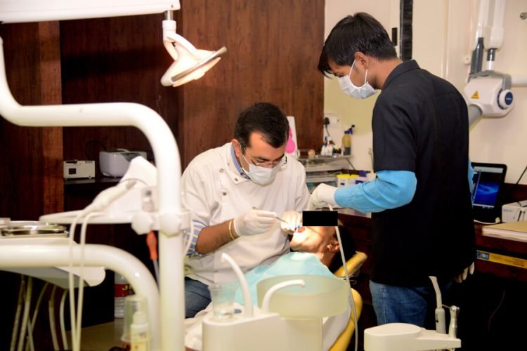 Dental care at the clinic